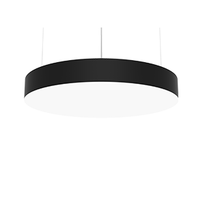 Светодиодный светильник VARTON Deleo подвесной 90 Вт 3000 К 600x80 мм с рассеивателем опал DALI RAL9005 черный матовый